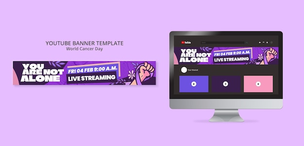 World Cancer Day Template Design Free PSD – Download for PSD