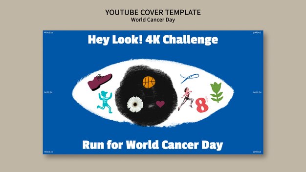 Free PSD world cancer day template design
