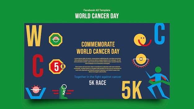 World cancer day template design