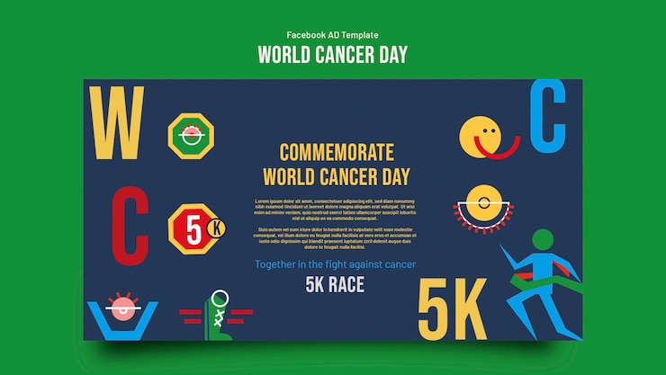 मुफ़्त PSD world cancer day template design