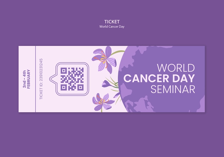 Free PSD world cancer day template design