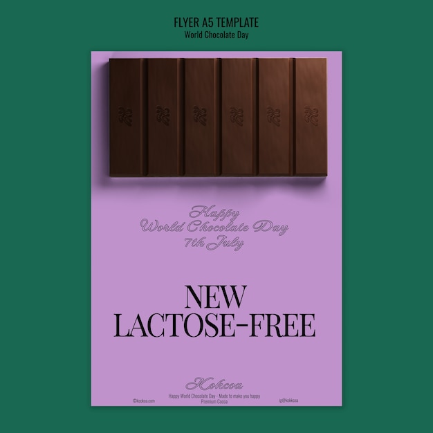World Chocolate Day Celebration Poster Template