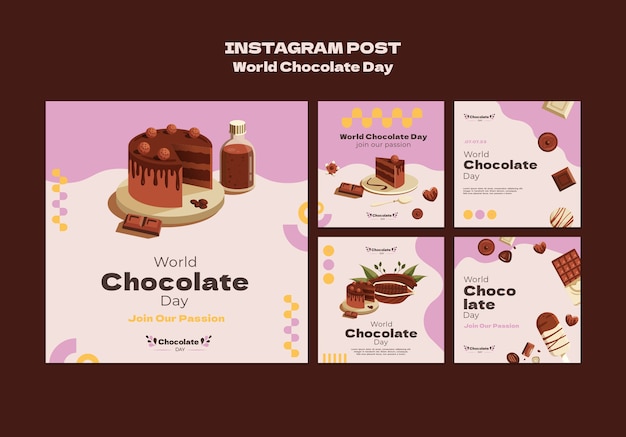 World chocolate day instagram posts