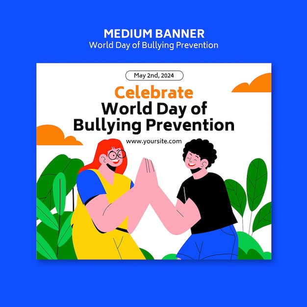 Free PSD world day of bullying prevention banner