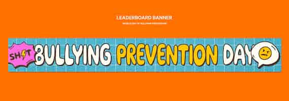 Free PSD world day of bullying prevention template design