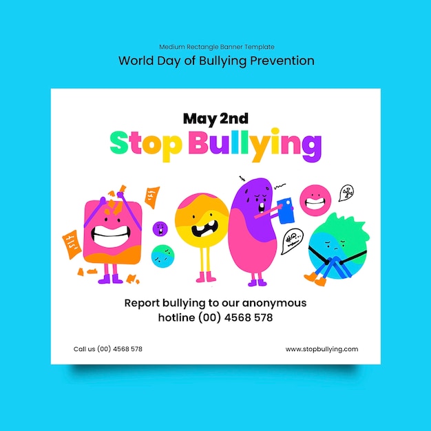 Free PSD world day of bullying prevention template