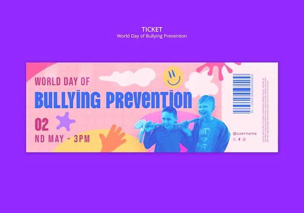 Free PSD world day of bullying prevention template