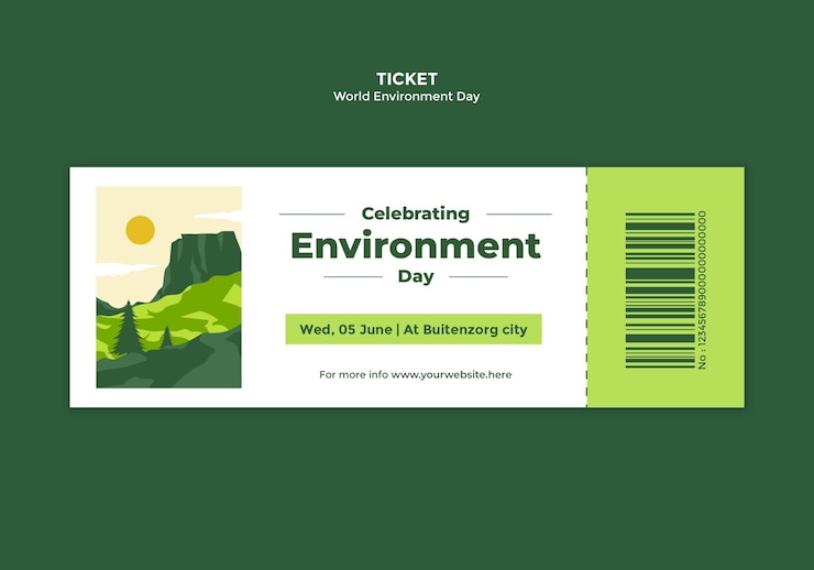 Free PSD world environment day template design