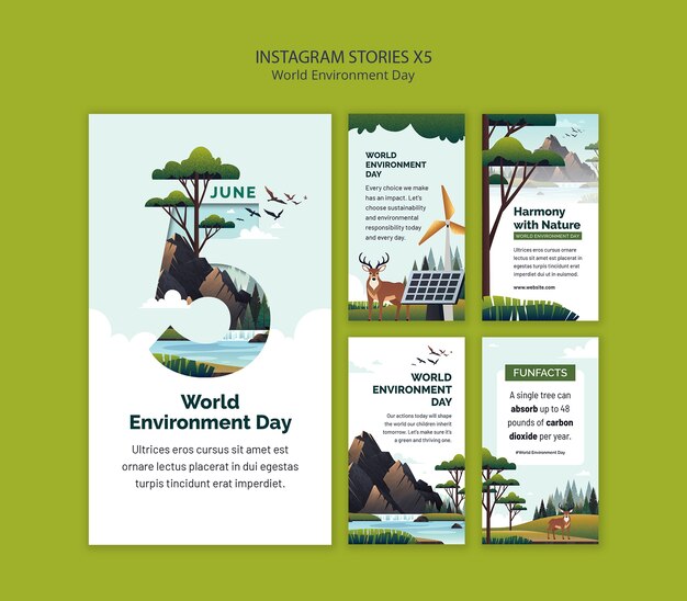 World environment day template design