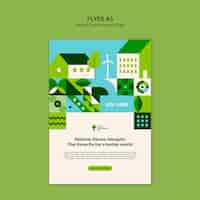 Free PSD world environment day template design