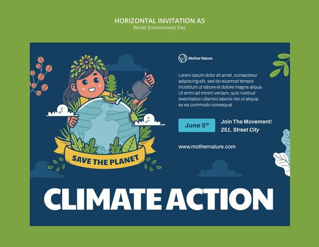 World environment day  template design