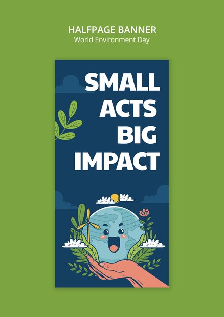 World environment day  template design
