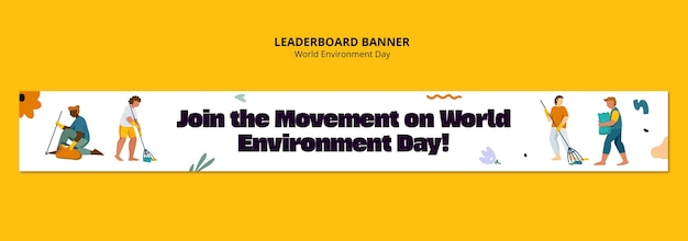 Free PSD world environment day template design