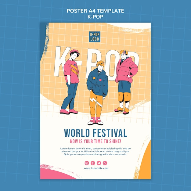 World festival poster template