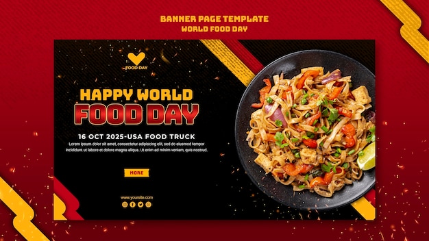 World food day template banner