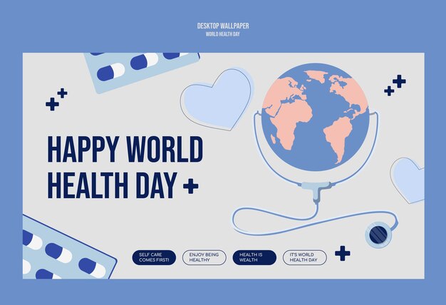 world health day celebration desktop wallpaper