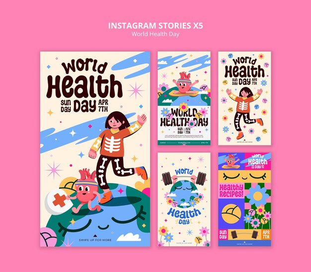 World health day celebration instagram stories