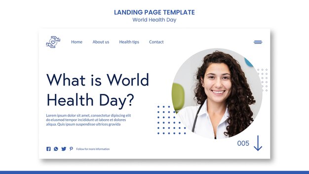 world health day landing page
