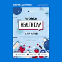 Free PSD world health day poster template