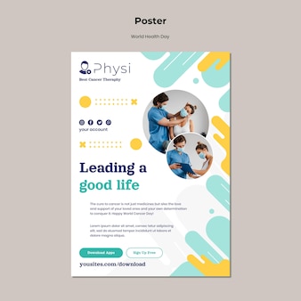 World health day print template