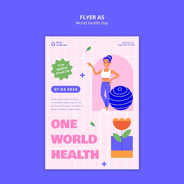 world health day template design