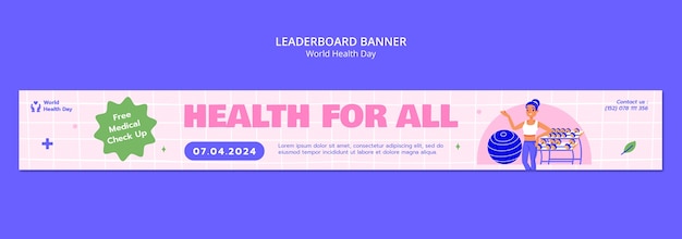 World health day template design