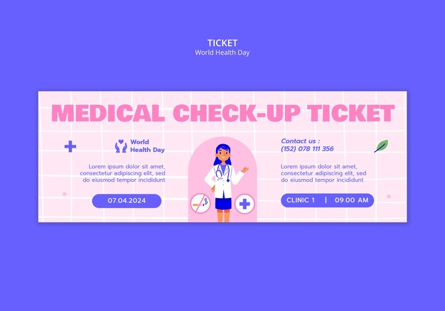 world health day template design