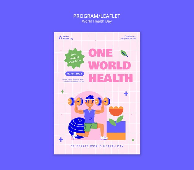 world health day template design