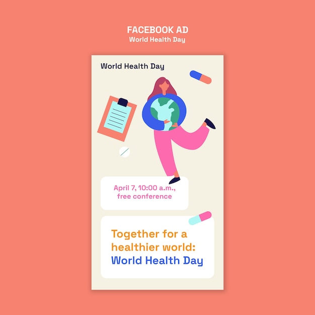 World health day template design