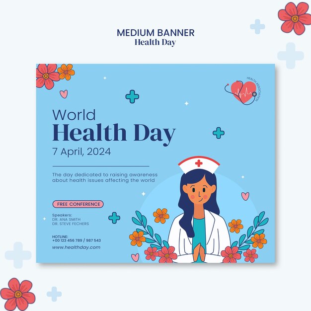 world health day template design