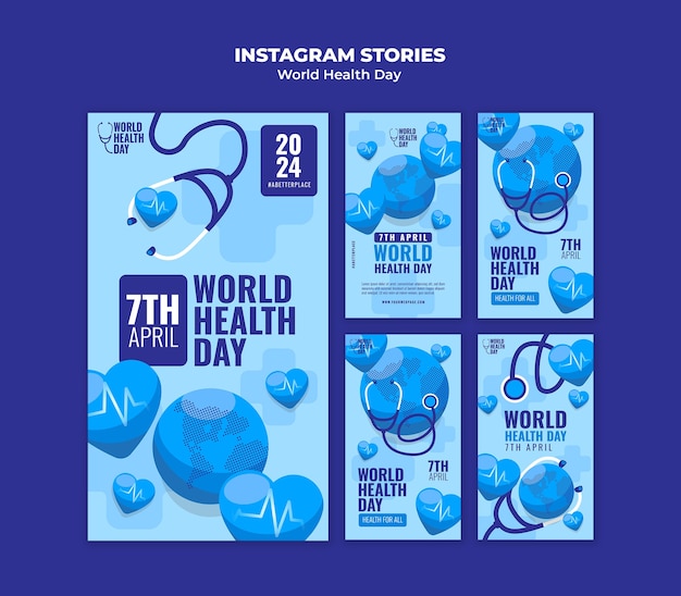 World health day template design