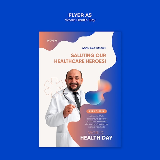 World health day template design