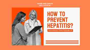 Free PSD world hepatitis day template design