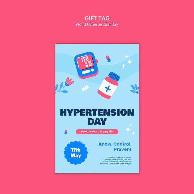 World hypertension day template design