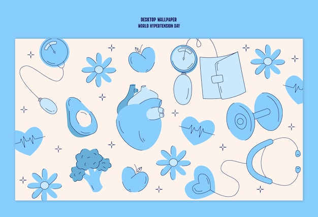 world hypertension day template design