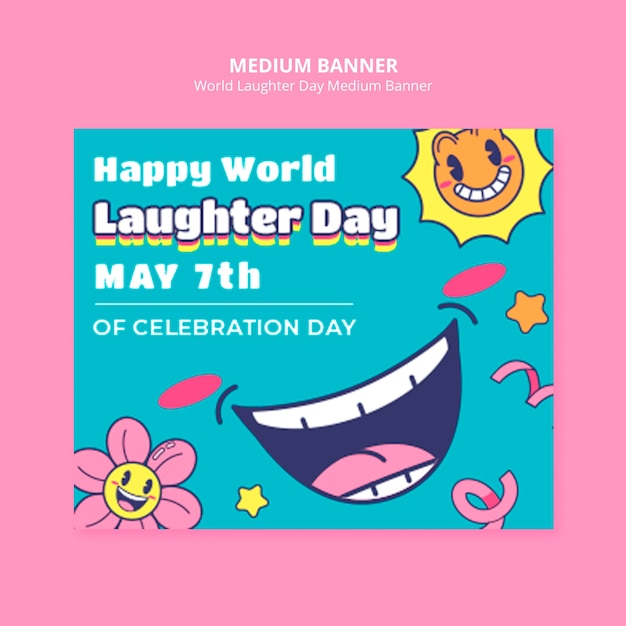 World laughter day banner template