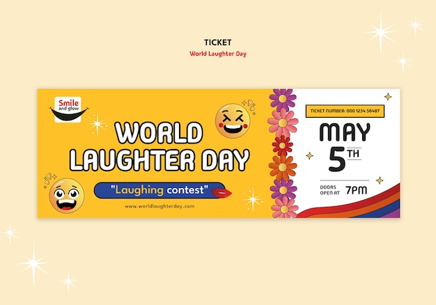 World laughter day template design