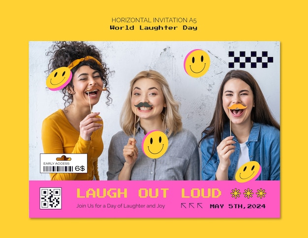 World laughter day template design