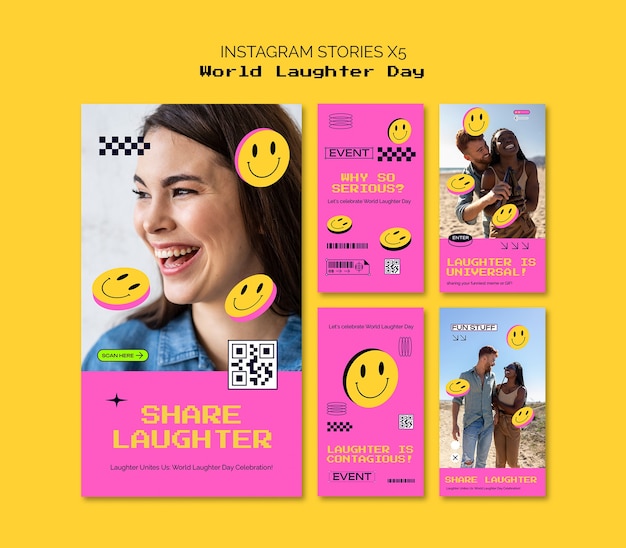 World laughter day template design