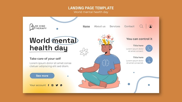 World mental health day landing page