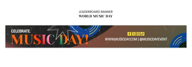 World music day template design