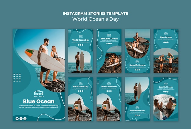 World ocean's day instagram stories