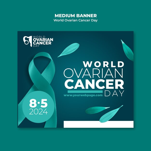 world ovarian cancer day template design