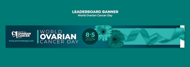 World ovarian cancer day template design