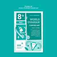 Free PSD world ovarian cancer day template