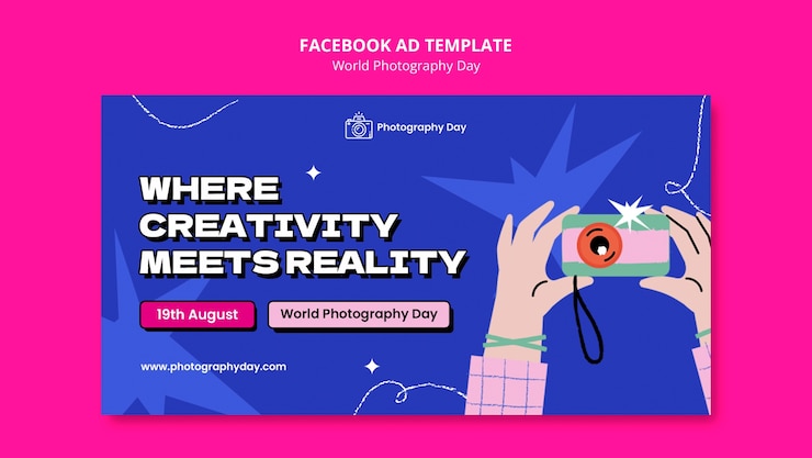 無料PSD 世界写真デーのfacebookテンプレート