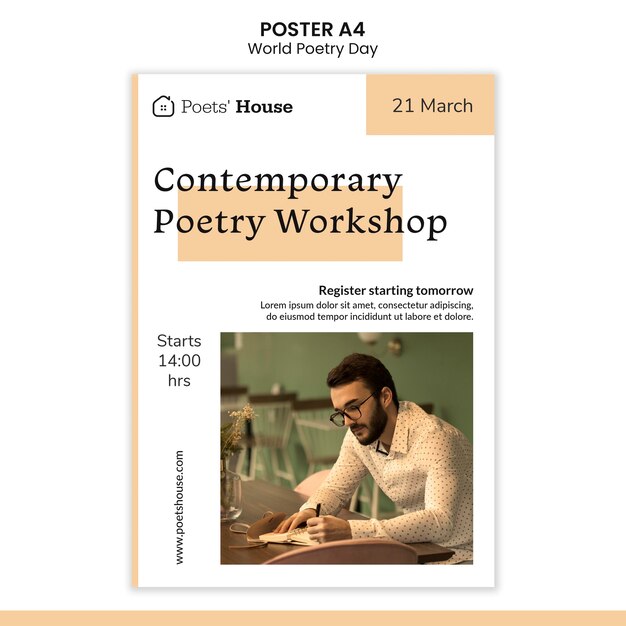 World poetry day poster
