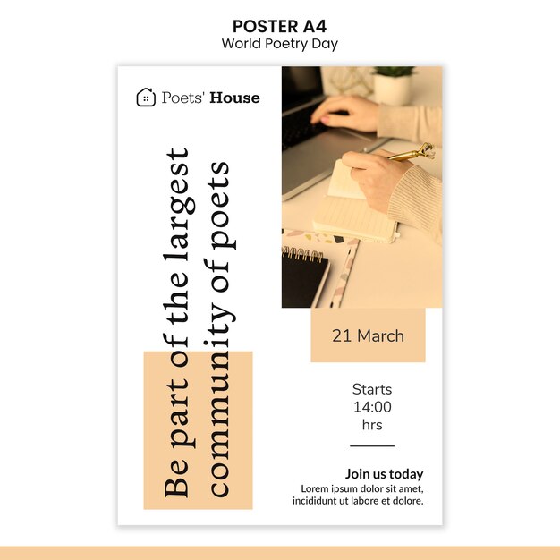 World poetry day poster