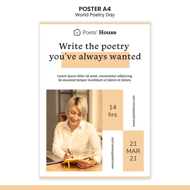 World poetry day poster