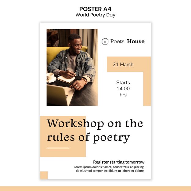 World poetry day poster